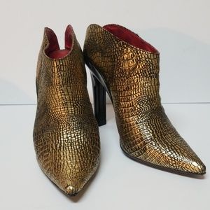 Jeffery Campbell Gold booties